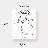 Zitrone am Zweig Tattoo
